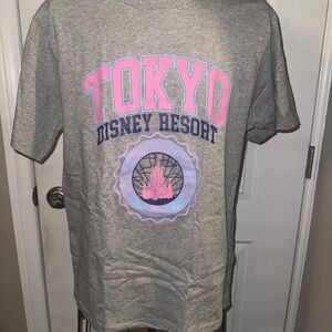 Disney Gray and Pink Tokyo Resort Tee